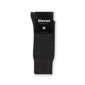 Steven - Heren 1 Paar Originele Merino Wol Sokken voor de Winter - Houtskool