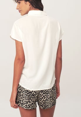 Herita Basic Shirt met Korte Mouwen voor Vrouwen