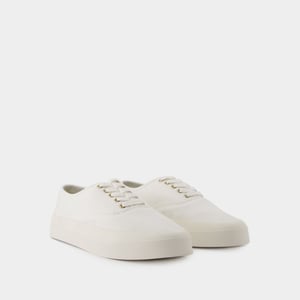 Veterschoenen - Maison Kitsune - Katoen - Wit