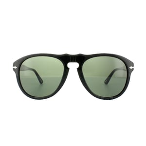 Persol Aviator Mens Black Green Zonnebril
