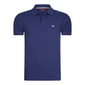 Cappuccino Italia Polo SS Polo Plain Pique Blauw