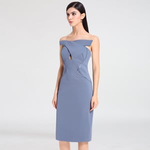 Cross-Heart Bustier Dress