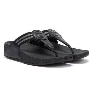 Fitflop Walkstar Webbing teenslippers voor dames - (Zwart)
