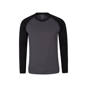 Mountain Warehouse Endurance T-shirt met lange mouwen voor heren (Zwart)