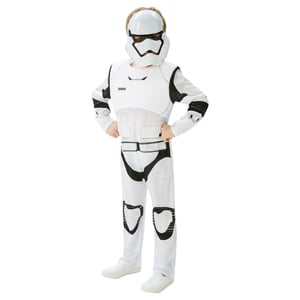 Star Wars Jongens Deluxe Stormtrooper Kostuum (Wit/zwart)