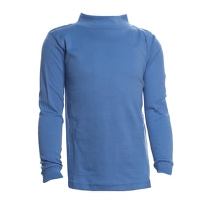 Unisex LPG700 t-shirt met lange mouwen en halve hals voor jongens en meisjes