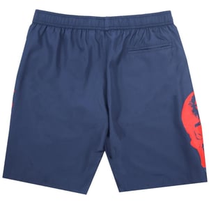Philipp Plein PP doodshoofd marineblauwe zwembroek