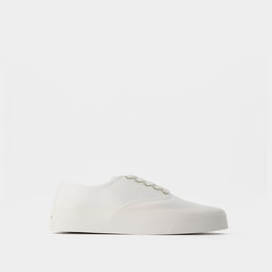 Veterschoenen - Maison Kitsune - Katoen - Wit