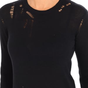 CAIMAN lange mouw blouse met ronde hals 17S2SR011 vrouw