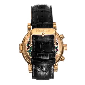 Heritor Automatisch Legacy horloge met leren bandje met dag/datum