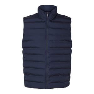 Selected Jas zomer Barry Quilted Gilet Sky Captain Blauw
