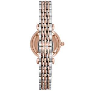 Emporio Armani AR11223 Roze wijzerplaat tweetonig dameshorloge