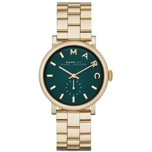 Marc Jacobs MBM3245 Baker Goud Groen Wijzerplaat Dames Horloge