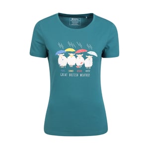 Mountain Warehouse Dames/Dames Groot Brits Weer T-Shirt (Teal)