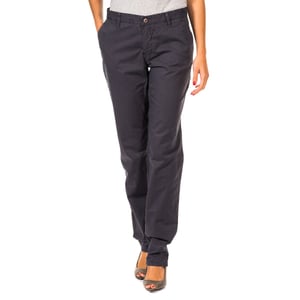 Lange recht gesneden broek met zomen 31693810 vrouw