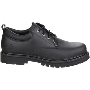 Skechers Tom Cats Zwarte Leren Veterschoenen Voor Heren