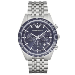 Emporio Armani AR6072 Chronograaf Blauw Wijzerplaat Herenhorloge