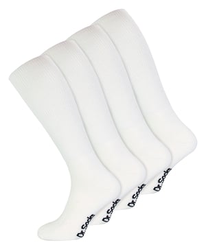 Dr.Socks - Kniehoge diabetessokken voor heren - Wit