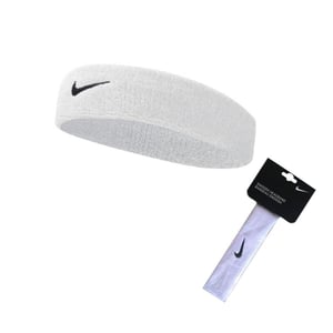 Nike - Swoosh Hoofdband. (Wit)