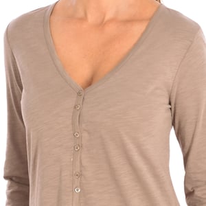 Jurk met lange mouwen 3BCJV7044 vrouw