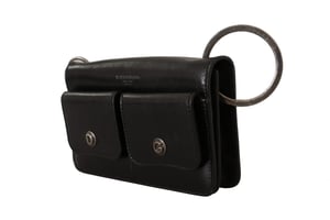 Dolce & Gabbana Zwart Leren Polsband Mini Tas Kaarten Bil Flessen Portemonnee voor Mannen
