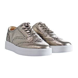 Clarks Hero Brogue Damesschoenen Zilver