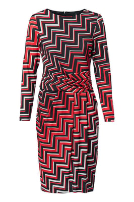Eloise Print Jurk Rood / Multi