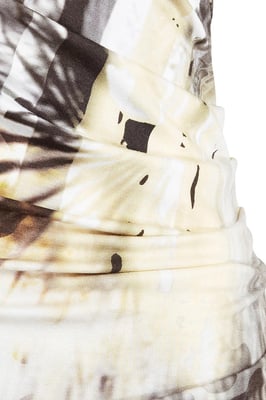Faux Crossover print jurk