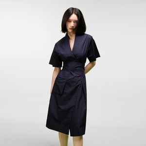 Katoenen kimono wrap jurk