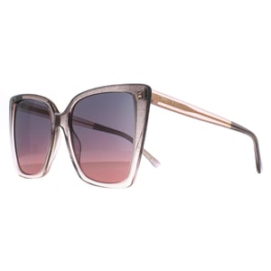Jimmy Choo LESSIE/S S KON nude glitter grijs fuchsia zonnebril