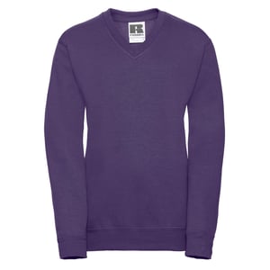 Russell Collection Sweatshirt met V-hals voor kinderen/Kinderen (Paars)