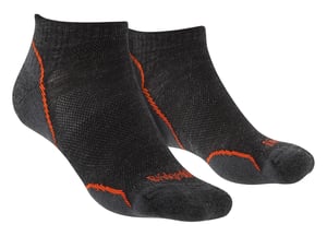 Bridgedale - Heren Wandelsokken Merino Laag - Antraciet / Oranje