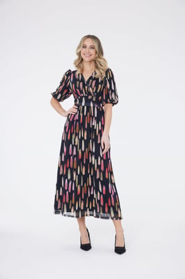 Yasmine Paintstroke Maxi Dress
