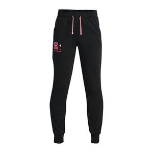 Under Armour Rival Terry zwarte trainingsbroek voor kinderen