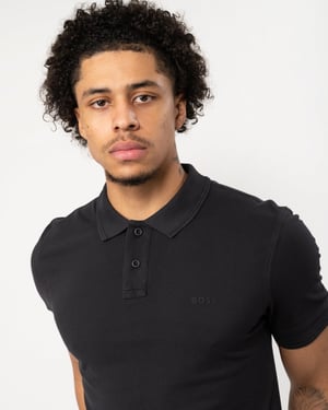 BOSS Orange Prime Heren Katoen-Piqué Polo Shirt met Logo Print NOS