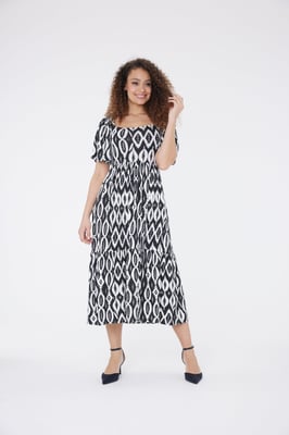 Frida Azteken print jurk