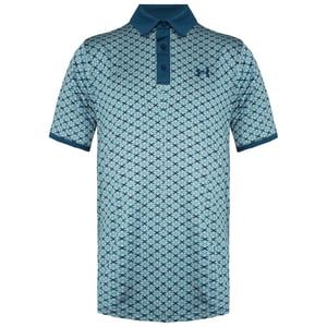 Under Armour Playoff 2.0 Heren Teal Saltire Poloshirt