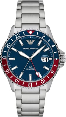 Emporio Armani Sea Explorer Heren Horloge Zilverkleurig AR11590