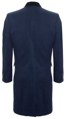 Heren 3/4 lange dubbele rij knopen Navy Crombie overjas wollen jas Peaky Blinders