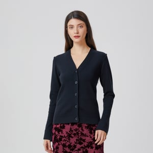 Vest met V-hals