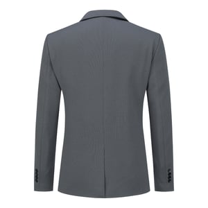 Heren colbert slim fit jas zakelijk dagelijks blazer grijs