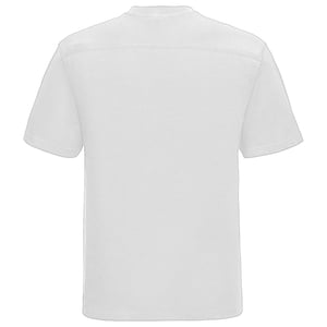 Russell Europa Heren Werkkleding Korte Mouwen Katoenen T-Shirt (Wit)