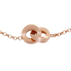 Orphelia Dames 925 Sterling Zilveren Ketting - Roze ZK-7177/RG