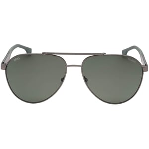 Hugo Boss Grijs Groene Gepolariseerde Lens Matt Ruthenium Zonnebril