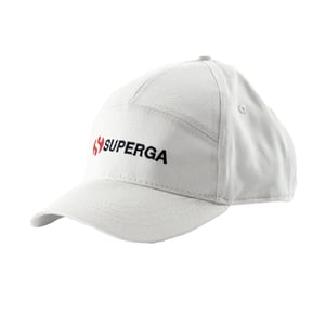 Superga Baseballcap met kinderlogo (Wit)