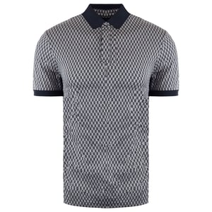 Emporio Armani Bedrukt Heren Navy Poloshirt