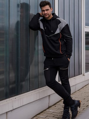 Les Hommes blouse Oversize Mannen zwart