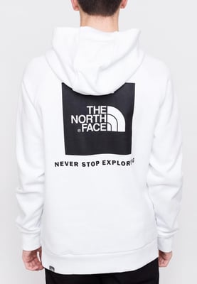 The North Face Heren Reglan Red Box Hoodie in Wit