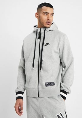 Nike Air heren trainingspak met doorlopende ritssluiting volledig in grijs