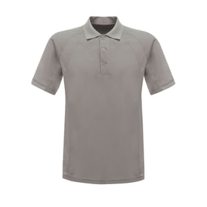 Regatta Professioneel Heren Coolweave Poloshirt met korte mouwen (Zilvergrijs)